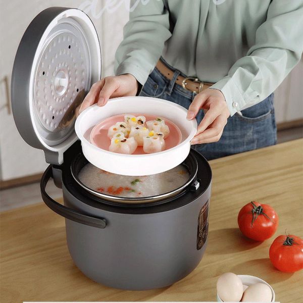 500W 3.2qt Multi Purpose Electric Rice Cooker 220V Thick Kettle Liner Three Dimensional Heating