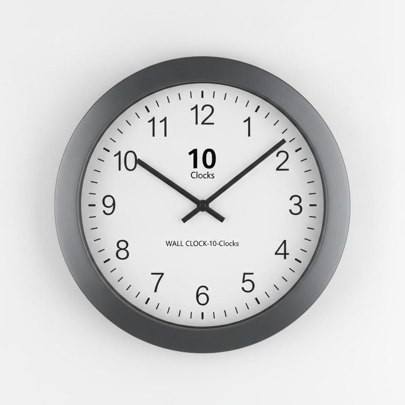 50CM Silver Mirror Wall Clock - Silent Timepiece for Luxe Homes