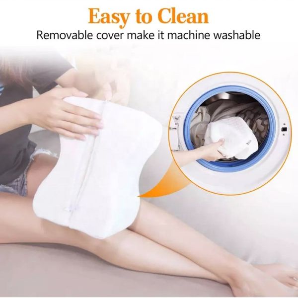 Orthopedic Knee Pillow for Side Sleepers 26*20*16cm Hypoallergenic Cover Customizable