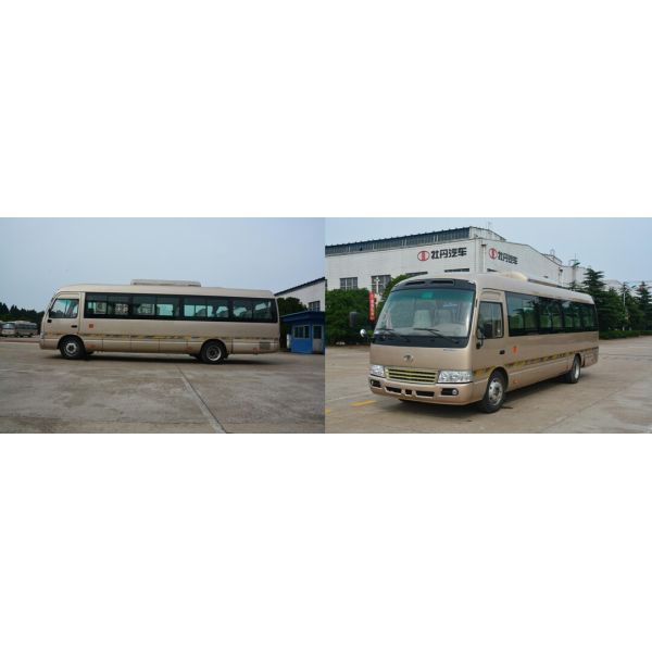 SKD / CKD Diesel Mini Bus 19 Seater Minibus Public Service 3300mm Wheel Base