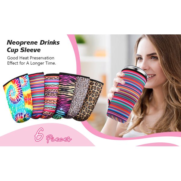 Neoprene Tumbler Holder Drinks Cover Cup Carrier Pouch With Shoulder Strap Insulated Cup Sleeves Party Supplies