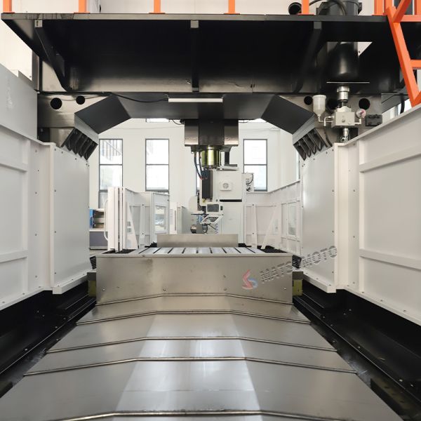 High Precision GMB3220 CNC Gantry Machining Center with Single Spindle Angle Head