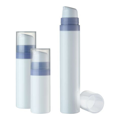 JL-AB108A PP Airless Cosmetic Packaging Bottle 0.3 Oz 0.5 Oz 1 Oz With Snap Pump