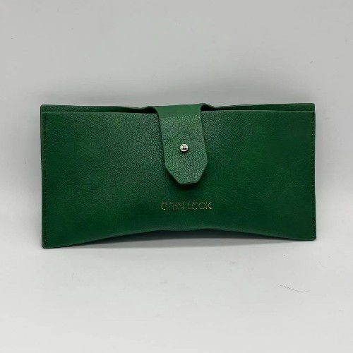 Étui à lunettes de soleil souple résistant à la pression en cuir PU à la mode