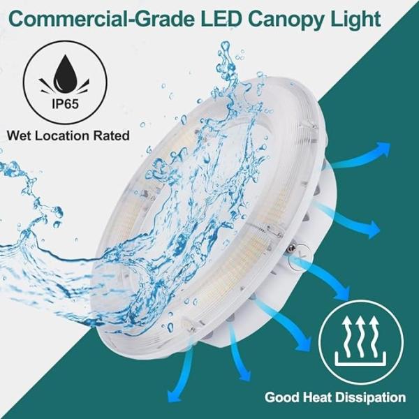 Lâmpada de estacionamento LED comercial / industrial 2600lm-5200Lm 40W 30W 20W