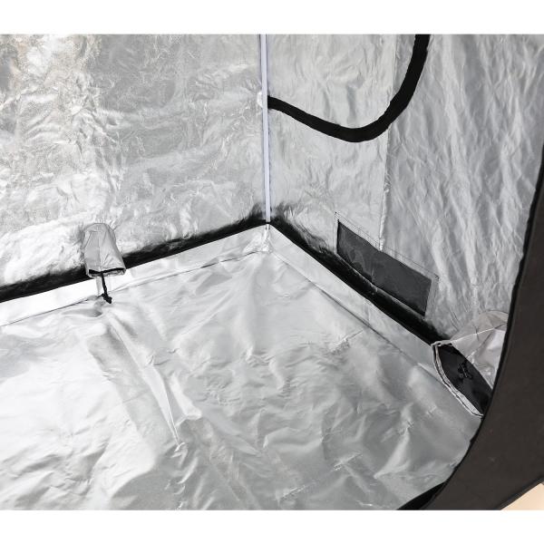 200cm Height Zippered Hydroponic Indoor Grow Tent , 5X5 Portable Grow Tent 600D Fabric