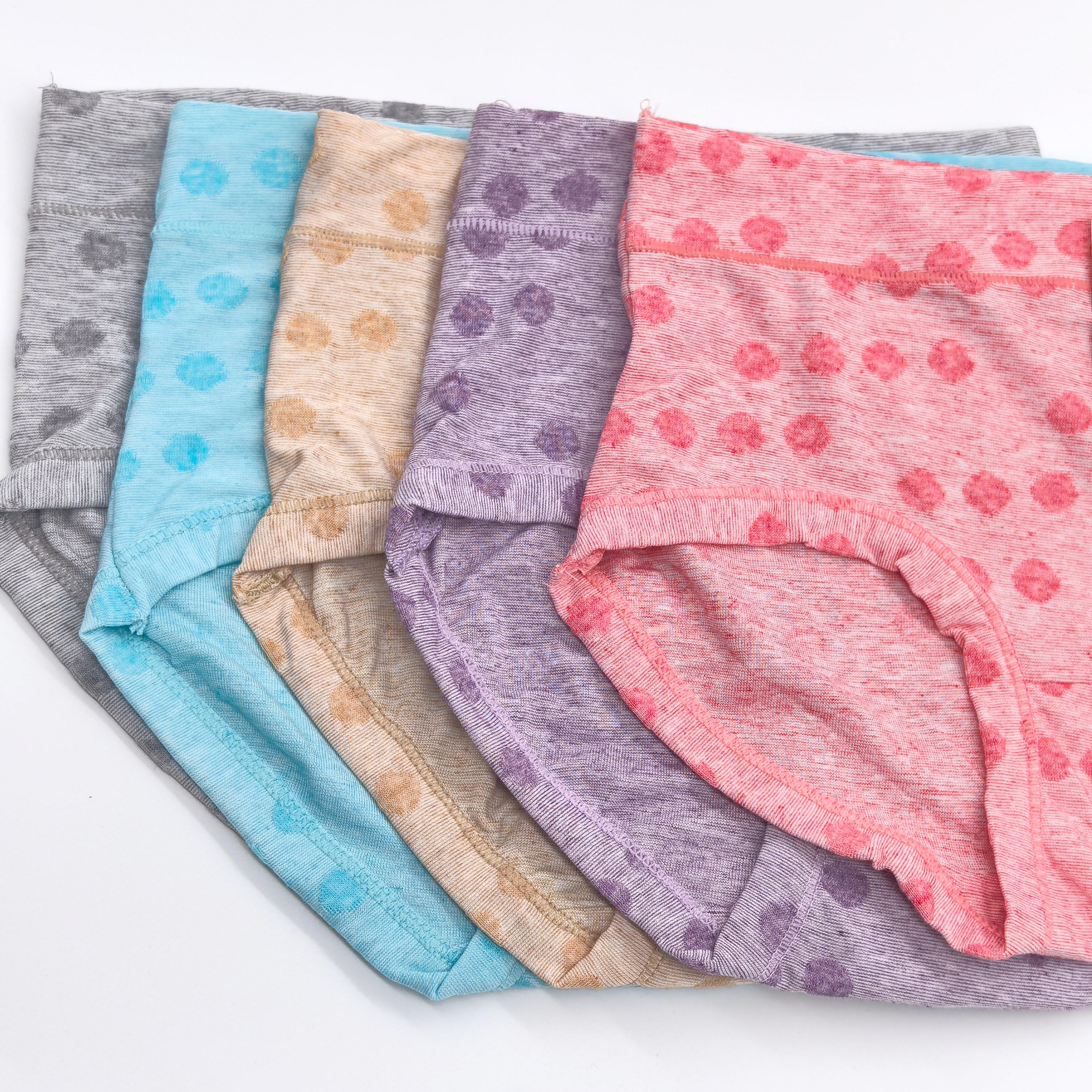 Wholesale Women Underwear Promotion Prices High Quality Soft Comfortable Dot Pattern Jacquard Fabrics Underwear Women