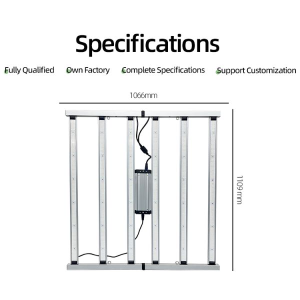 Plant LED Grow Light 720W Plein spectre Ferme commerciale hydroponique à l' intérieur pour le piment de tomate à la fraise