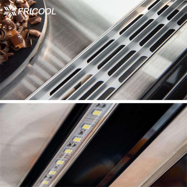 70L Refrigerated Bakery Display Case Sweet Dessert Curved Glass Fridge