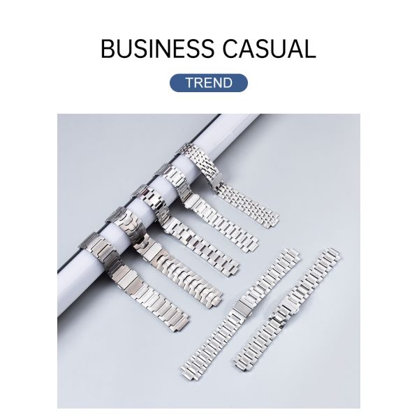 Stainless Steel Watch Band · Compatible With GMT Diving Smartwatches