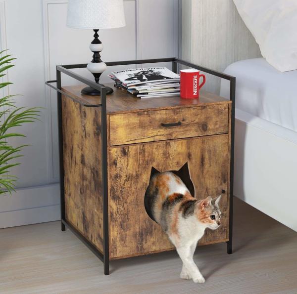 Categoria E1 da caixa de maca 15mm de Cat Furniture Enclosed Cat Wood da madeira maciça
