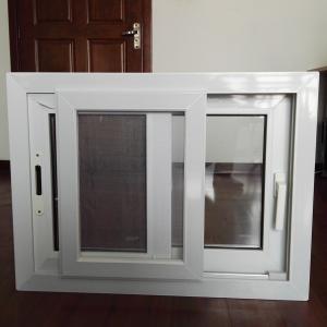 Ventana corredera de PVC de impacto de huracán con malla de mosquitos personaliz