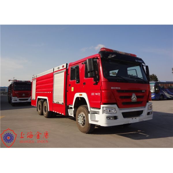 Four Door Structure Fire Fighting Truck 6x4 Drive ISO9001/CCC Foam Fire Truck