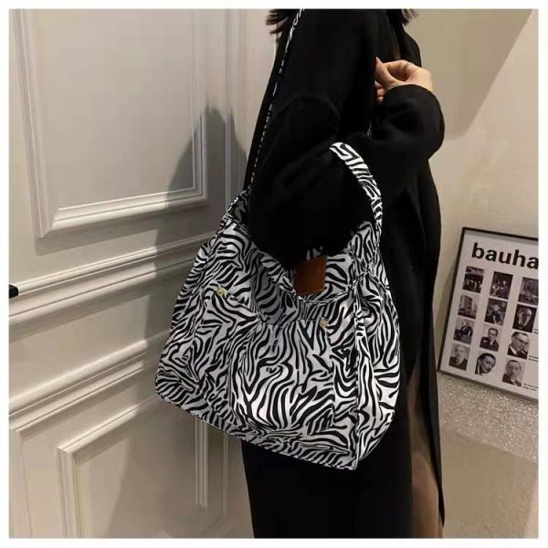 Леопард женщин печатая холст Eco кладет животную зебру в мешки картины дама Tote сумки