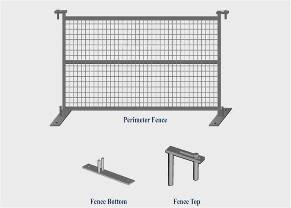 4’H/1220mm*8’W/2430mm canada standard temporary fence for crowd control powder  spacing 3x6 75mm x 100mm*9ga/3.6mm dia