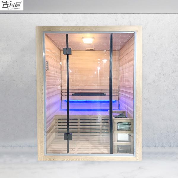 Traditional Finnish Sauna Room Dry Steam Sauna Spa With Traditional Dry Stove Sauna