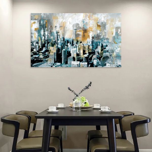 Искусство HD печатая акустическое искусство стены ткани обшивает панелями для комнаты прожития офиса