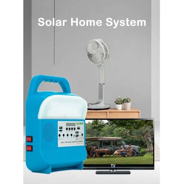 Система генератора солнечной энергии SRE-618-C освещая аварийную ситуацию с радио диктора FM музыки