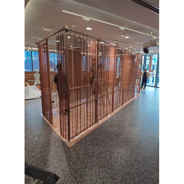 Acier 6mm-20mm trous Rideaux en maille métallique pour la décoration polyvalente