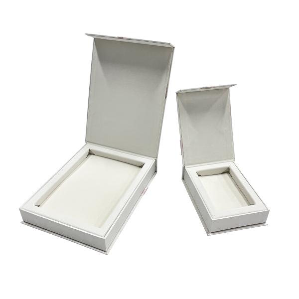 Pink Magnetic Closure Jewelry Box Wrapover Cardboard Box With Magnetic Closure