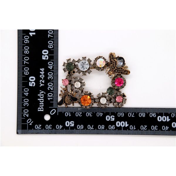Custom Colorful Shoe Ornaments Clips For Woman Black / Nickel / Gold Color