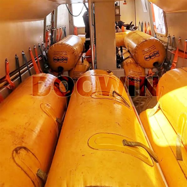 Bolsas de peso de agua de capacidad 100-1000 kg amarillas para pruebas de carga de botes salvavidas