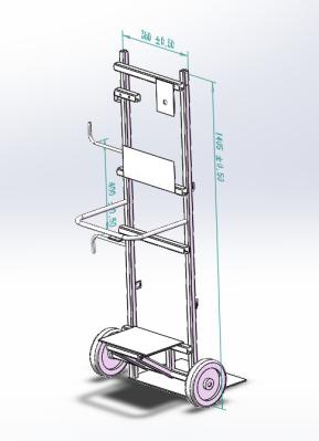 mobile Vacuum Dilo SF6 Gas Cart ,63kg, DN8mm, for gas refilling
