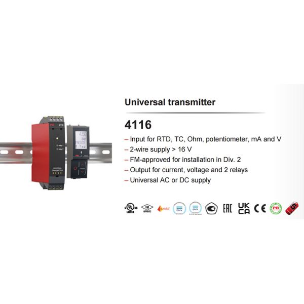PR Temperature Sensors Analog 4114 4116 4104 Switching 4225 AC DC 4179 Frequency Signal Includes Relay Output 4184