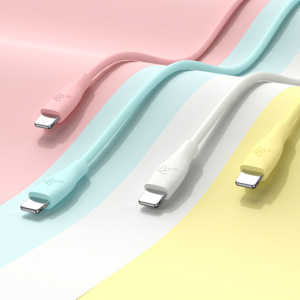 1m Cable de carga de silicona inquebrantable Conectores reforzados Diseño anti-ray Soporte OEM personalizado