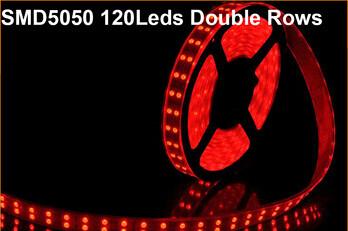 5050 120led/m 24v High Lumen IP68 double row  Led Strip