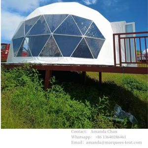 Внешний водонепроницаемый на заказ Luxury Hotel Dome Glamping Tent Resort Tensile с мембраной PVDF
