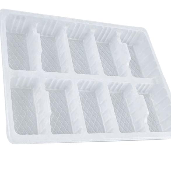 Clear Plastic Disposable Frozen Dumpling Tray PP Various Packaging 20 Packs Plastic Food Packaging Tray
