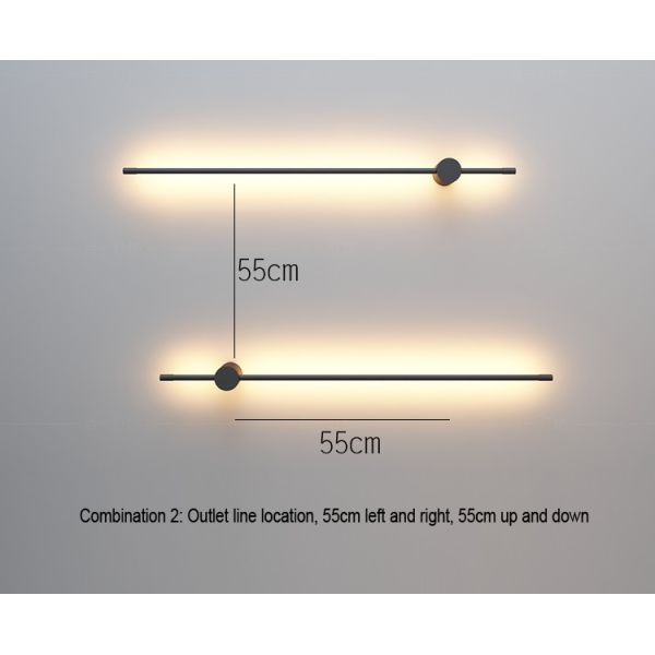 Personality creative Minimalist wall lamp tube wall sconce For corridor Bedroom Kitchen Dining room (WH-OR-08)
