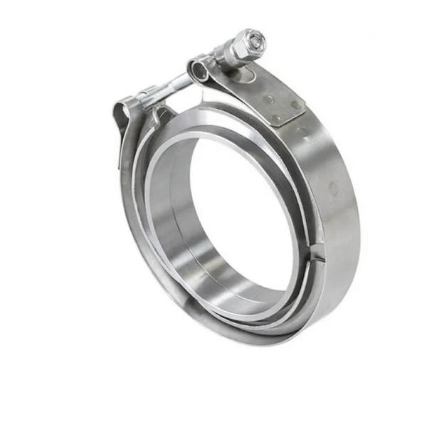 Acessórios de tubos de aço inoxidável 304 de cor masculina, feminina, com pinça de faixa em V