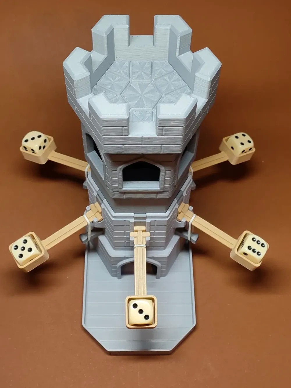 Compact and Lightweight Dice Tower with Custom Colors and 21 x 9.5 x 20 Inches Dimensions for Fair Dice Rolls