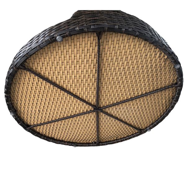 Swing Rattan Hanging Pet Bed PP Natural Woven Wicker Dog Cat Animal Sleeping House Baskets Outdoor Indoor