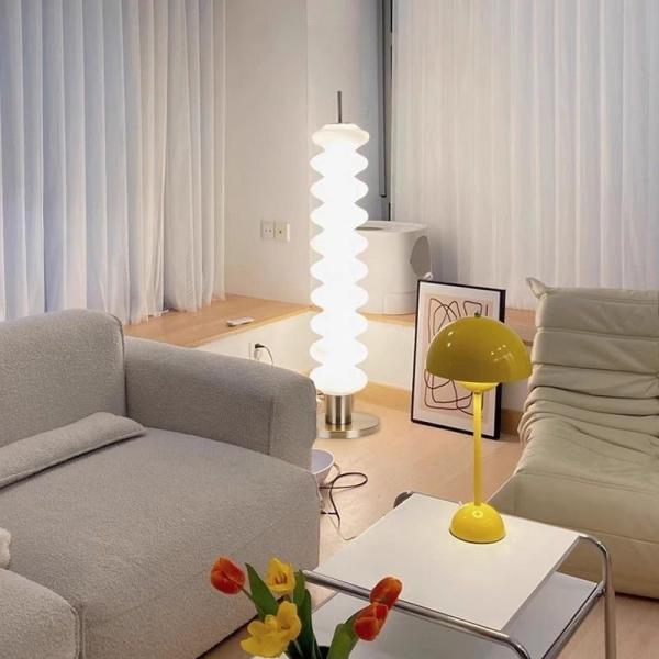 JYLIGHTING Modern E27 LED Floor Lamp Brown Sugar Gourd Design Iron for Living Room Bedroom Study Modern Floor Light