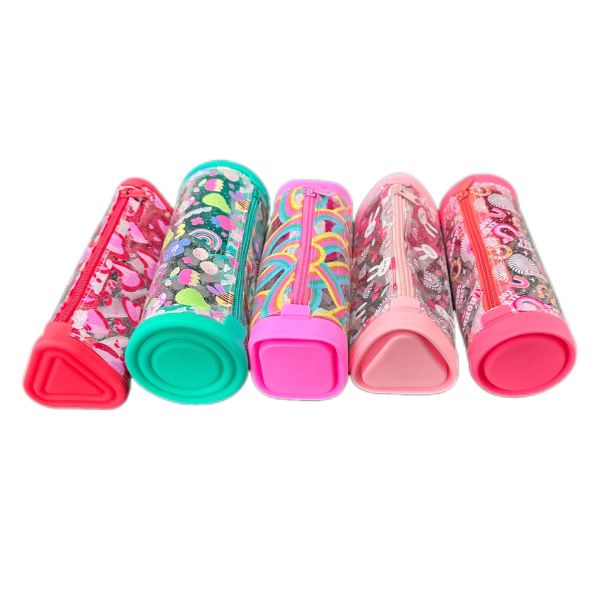 BPA FREE Силиконовый карандаш корпус большой вместимости офисные школьные канцелярские принадлежности организатор макияж сумка карандаш сумка для мальчиков девочек