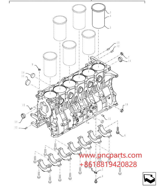 Части неподдельного экскаватора двигателя вкладыша VH11462E0080 Hino набора J08E поршеня J05E запасные в запасе
