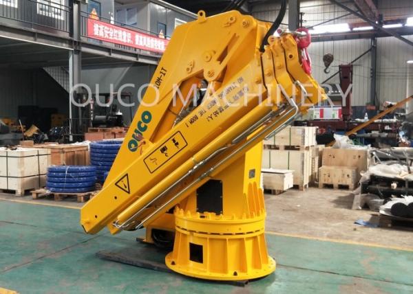Knuckle Telescopic Boom Marine Deck Crane For Hoisting 2.2T10M