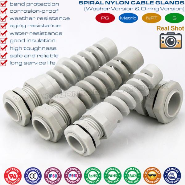 Curva y Flex Protecting Cable Gland con el hilo de la conexión del NPT