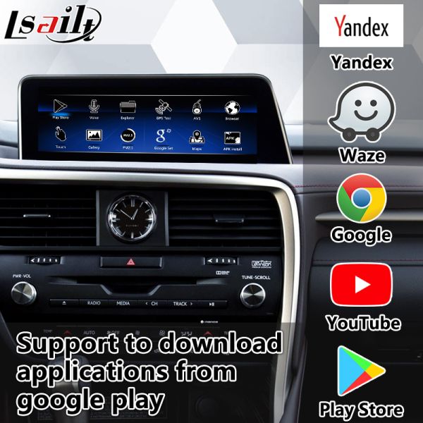 OEM Android Upgrade Module for Lexus RX450h, RX350 RX270 2016-2021 Integration Wireless CarPlay, Android Auto, YouTube,NetFlix