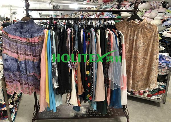 Popular Second Hand Ladies Clothes / Used Ladies Silk Skirts For Southeast Asia