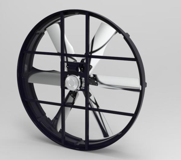 Industrial Exhaust Fan Motor 2000w/2.7hp 380-480V with 72-inch blade for Large Spaces and  farm