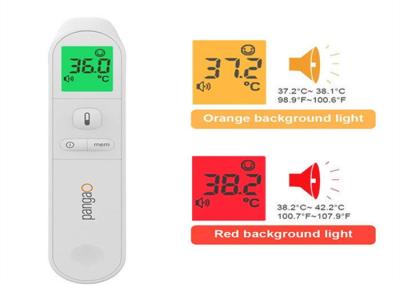 Digital Medical Baby Infrared Thermometer Forehead And Object Mode 9 Memories Design