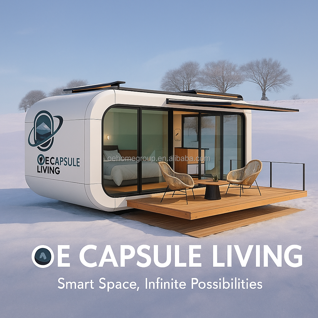 Intelligent System Outdoor Camping Cabin House Mobile Home Space Prefabricated Room Space Capsule