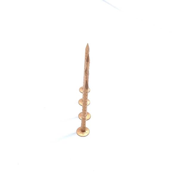 0.120 Big Flat Head Roofing Copper Clout Nails Jagged Shank 3.0 X 40MM