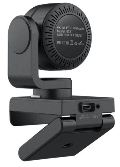 4K AI-Powered Video Conferences in Meeting Rooms with Plug and Play PTZ Webcam Camera