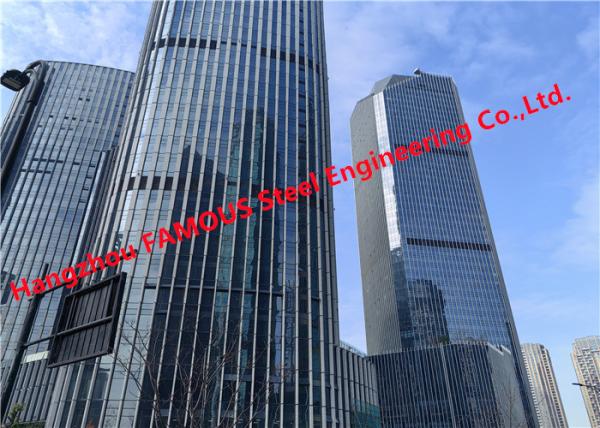 Laminated Insulation Glass Facade Curtain Wall High Rise Commercial Building