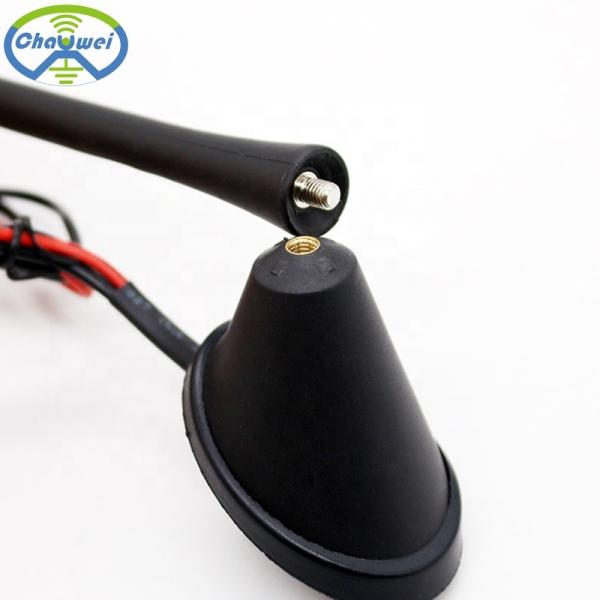 AM FM DAB Digital Radio Car Amplified Antenna 174MHz 20dBi With SMB Connector